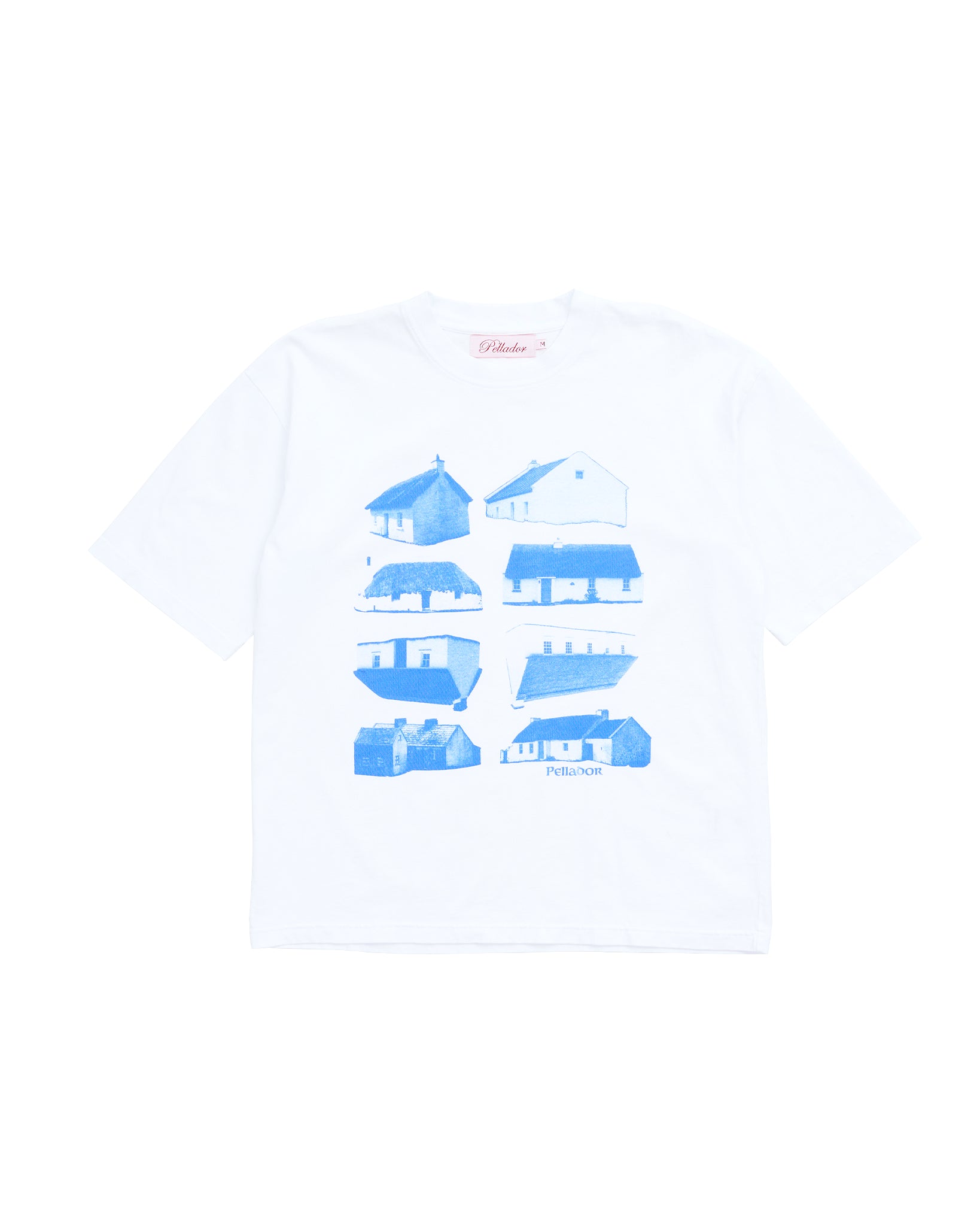 Blue Cottage Tee - White