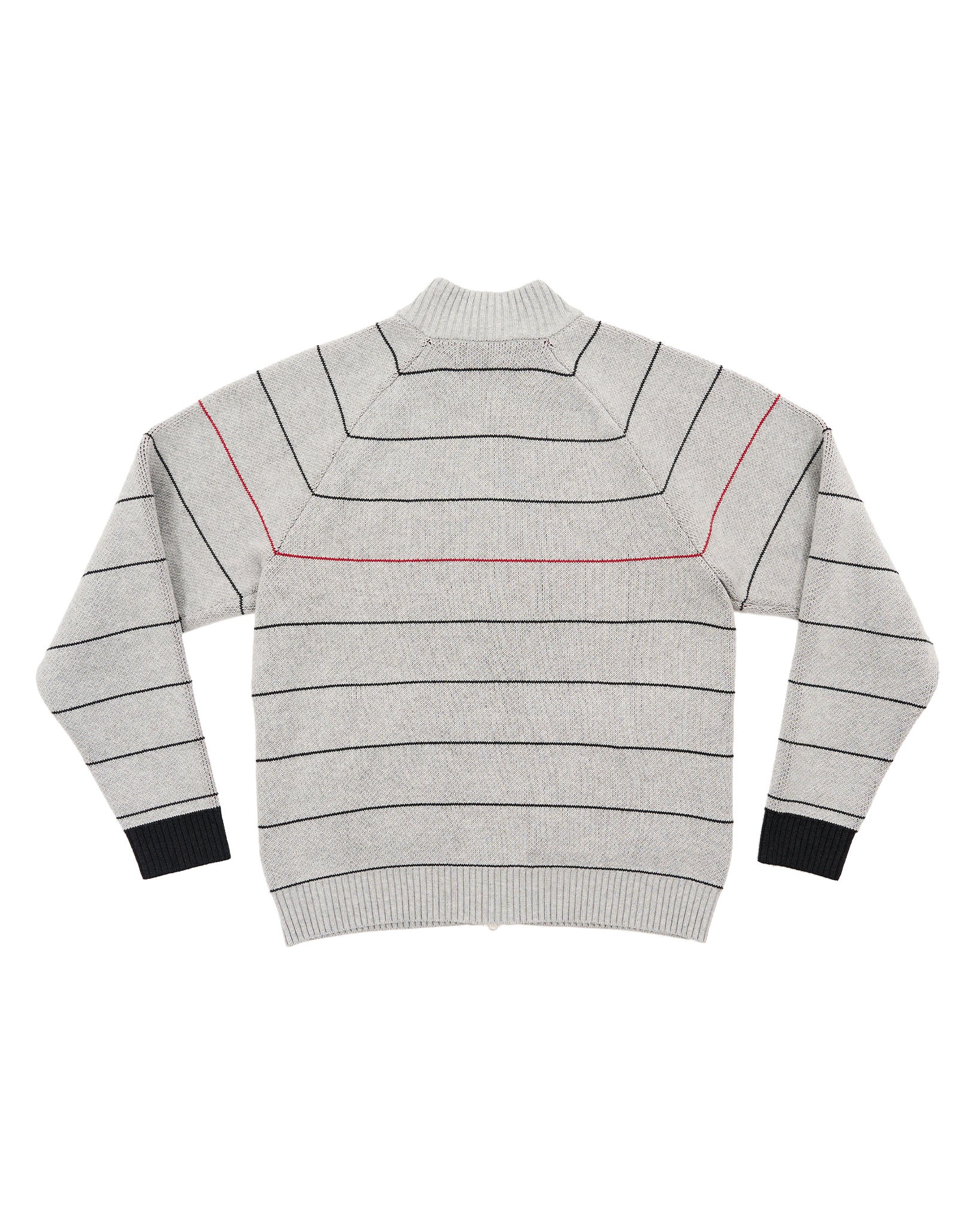 Striped Track Knit - Grey