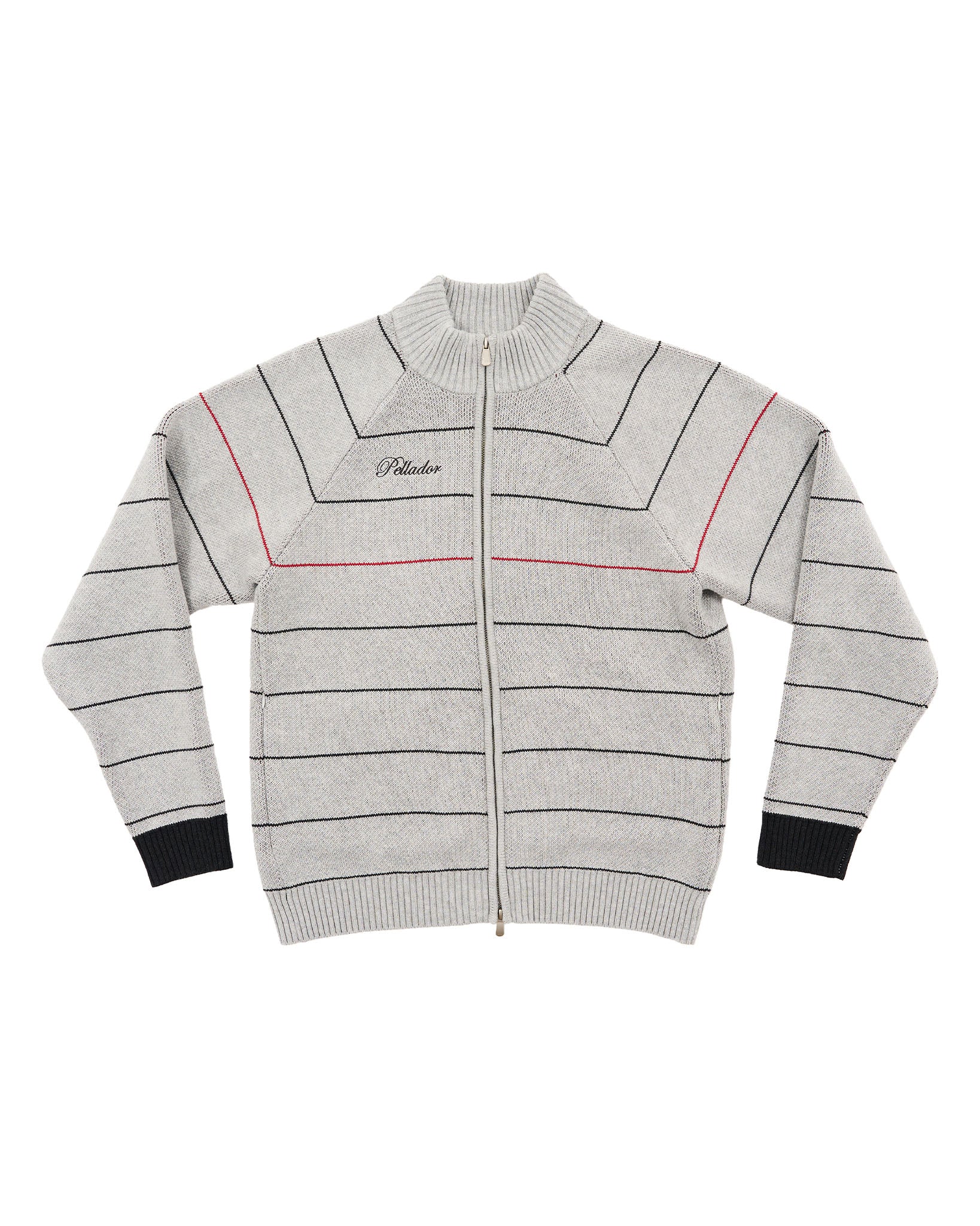 Striped Track Knit - Grey