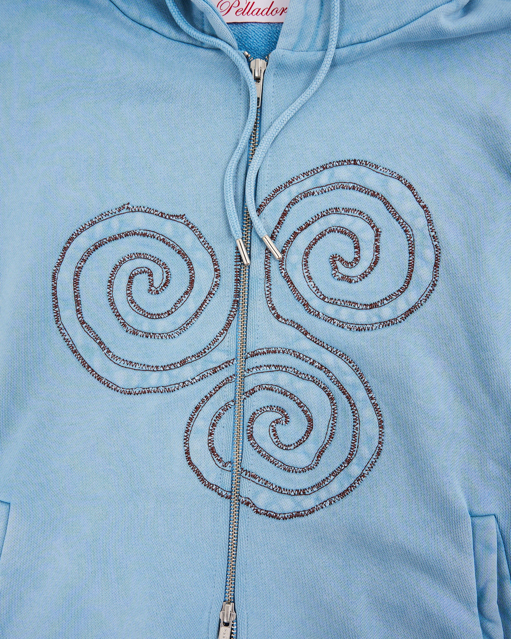 Triskele Appliqué Hoodie - Blue