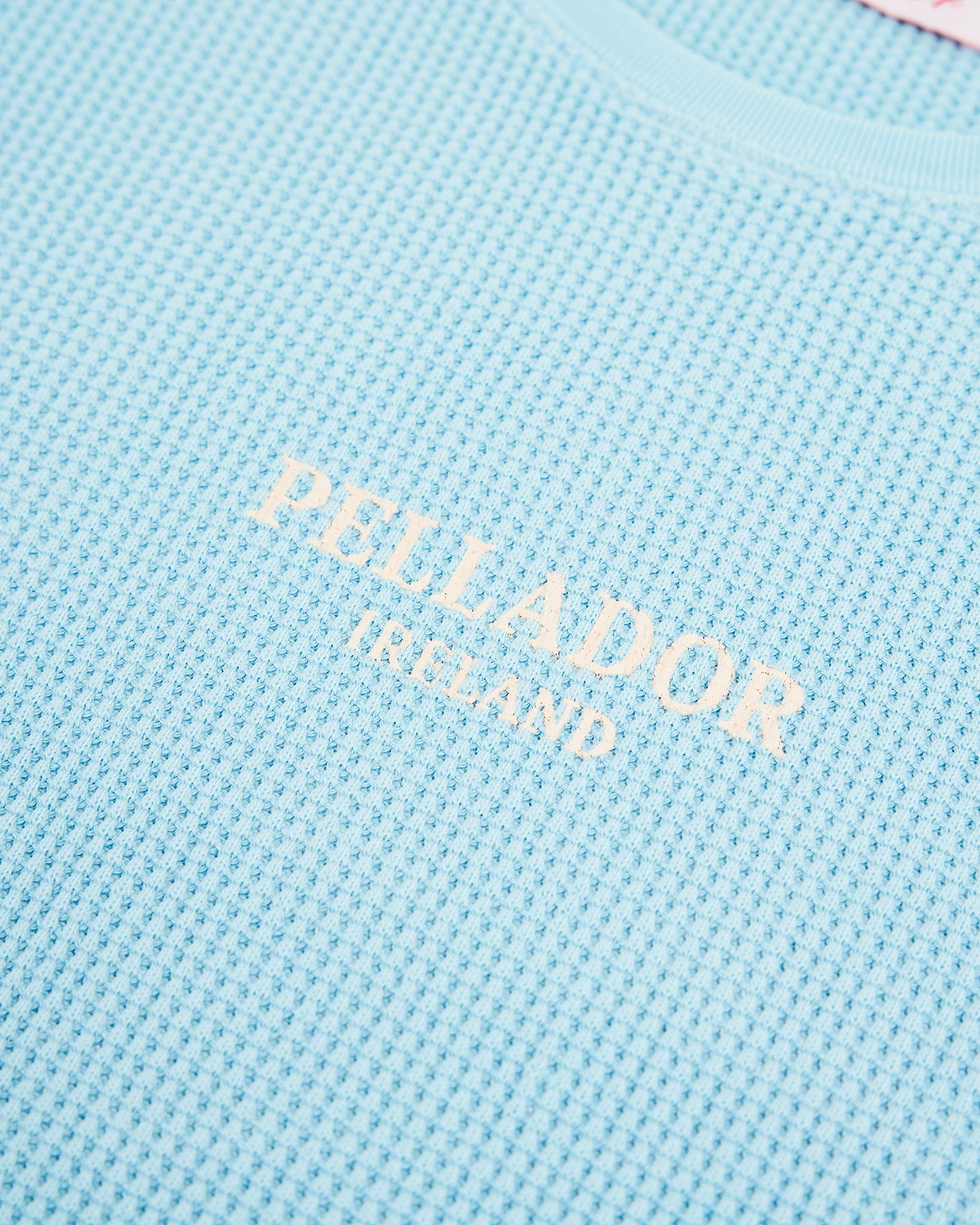Pellador Ireland L/S Waffle Crew- Blue