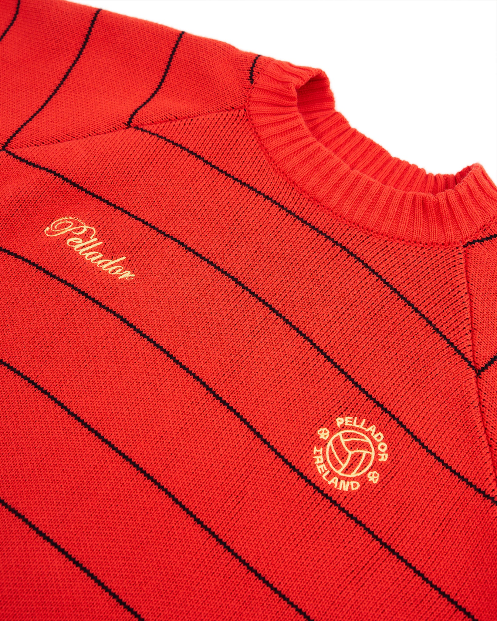 Striped Knit Jersey - Orange
