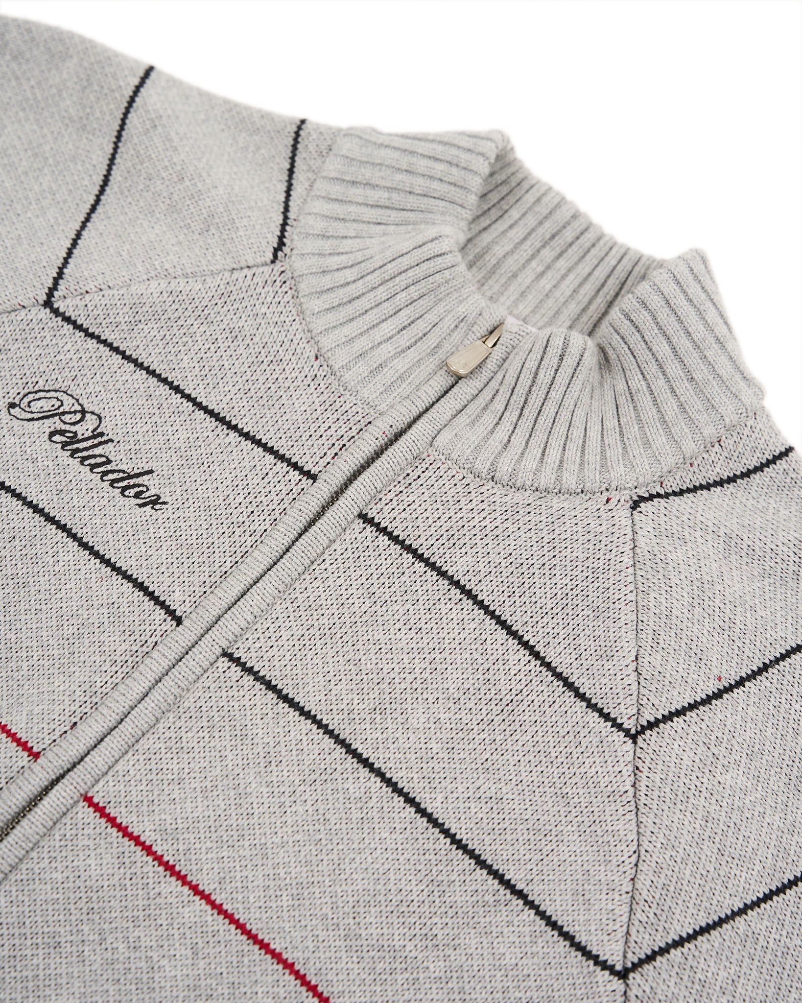 Striped Track Knit - Grey