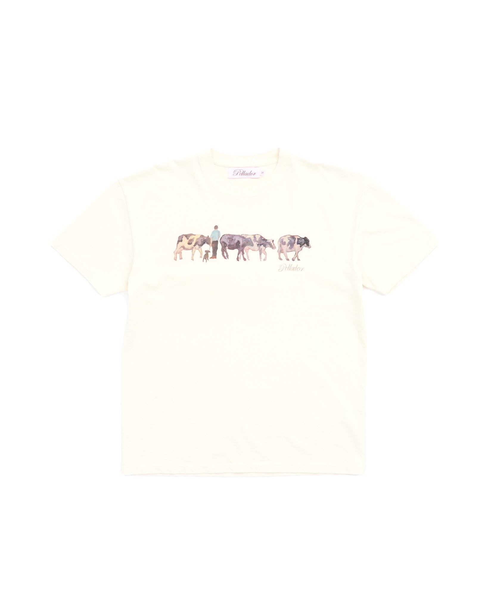 Cow Painted Tee - Beige