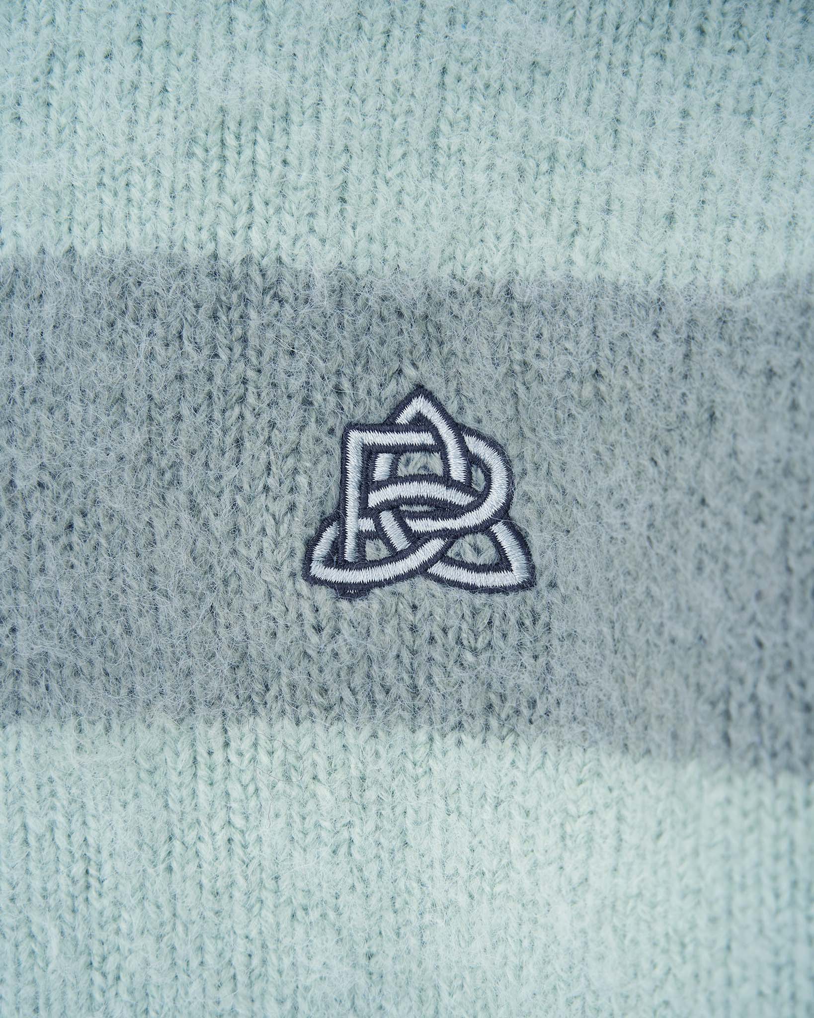 Mohair Striped Knit - Seafoam