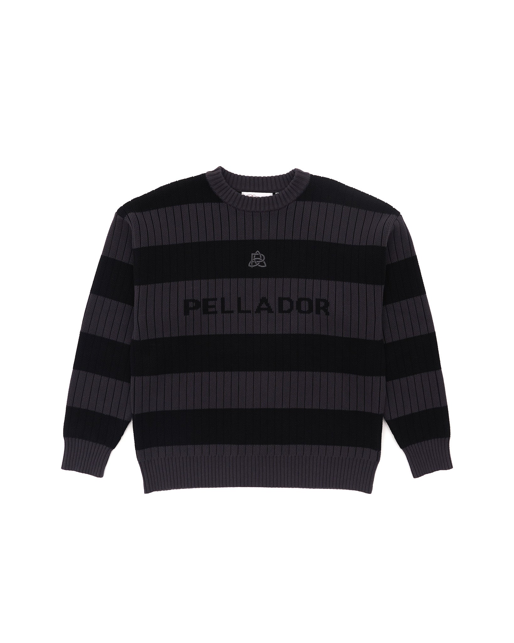 Striped Ladder Knit - Black & Grey