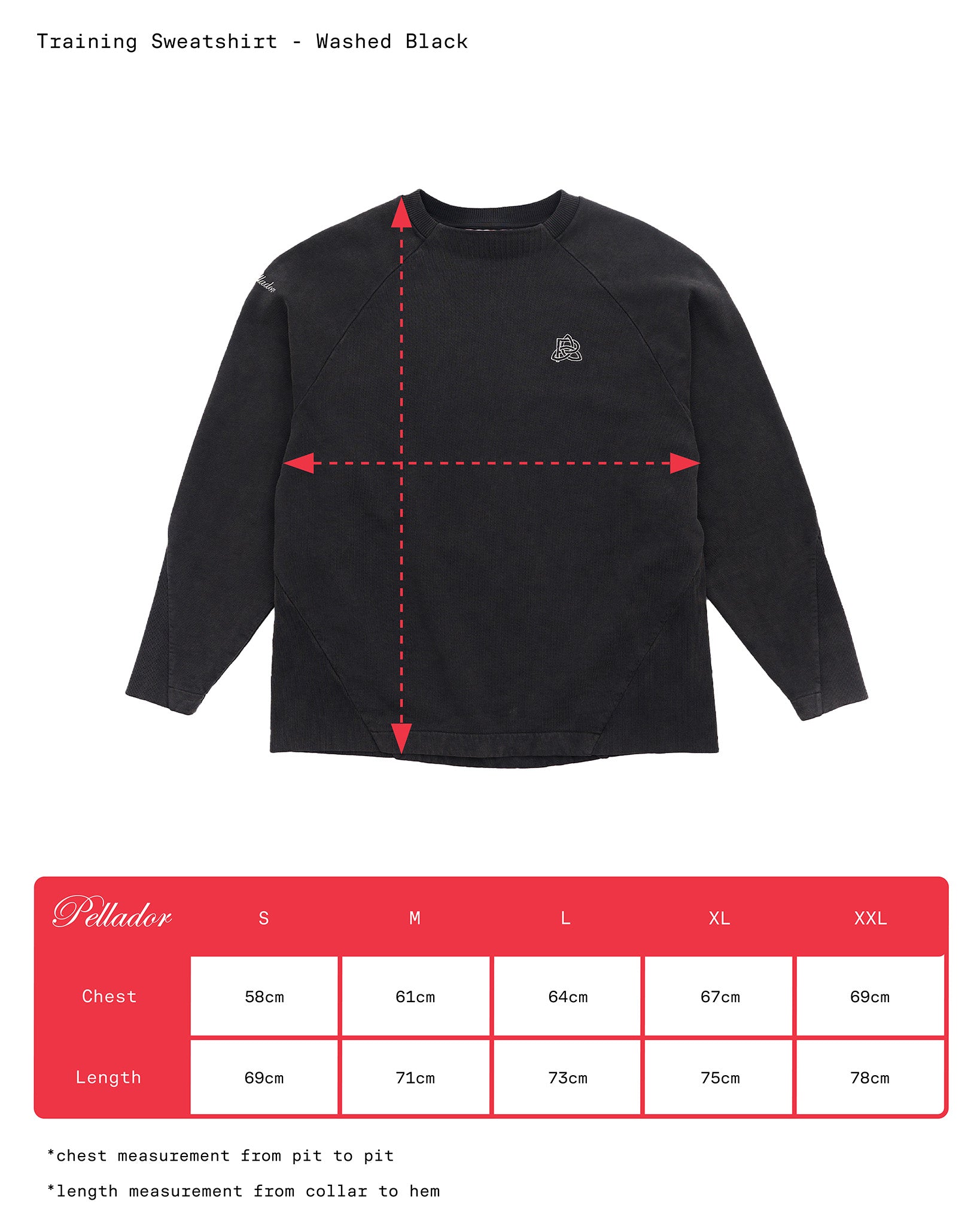 Training Sweatshirt - Washed Black