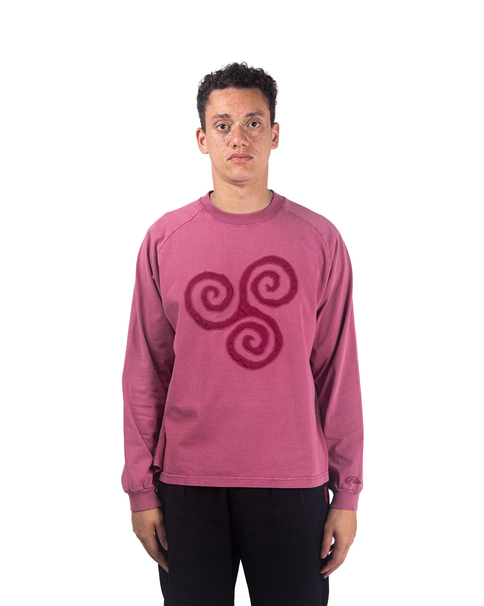 Triskele Appliqué L/S Tee - Pink