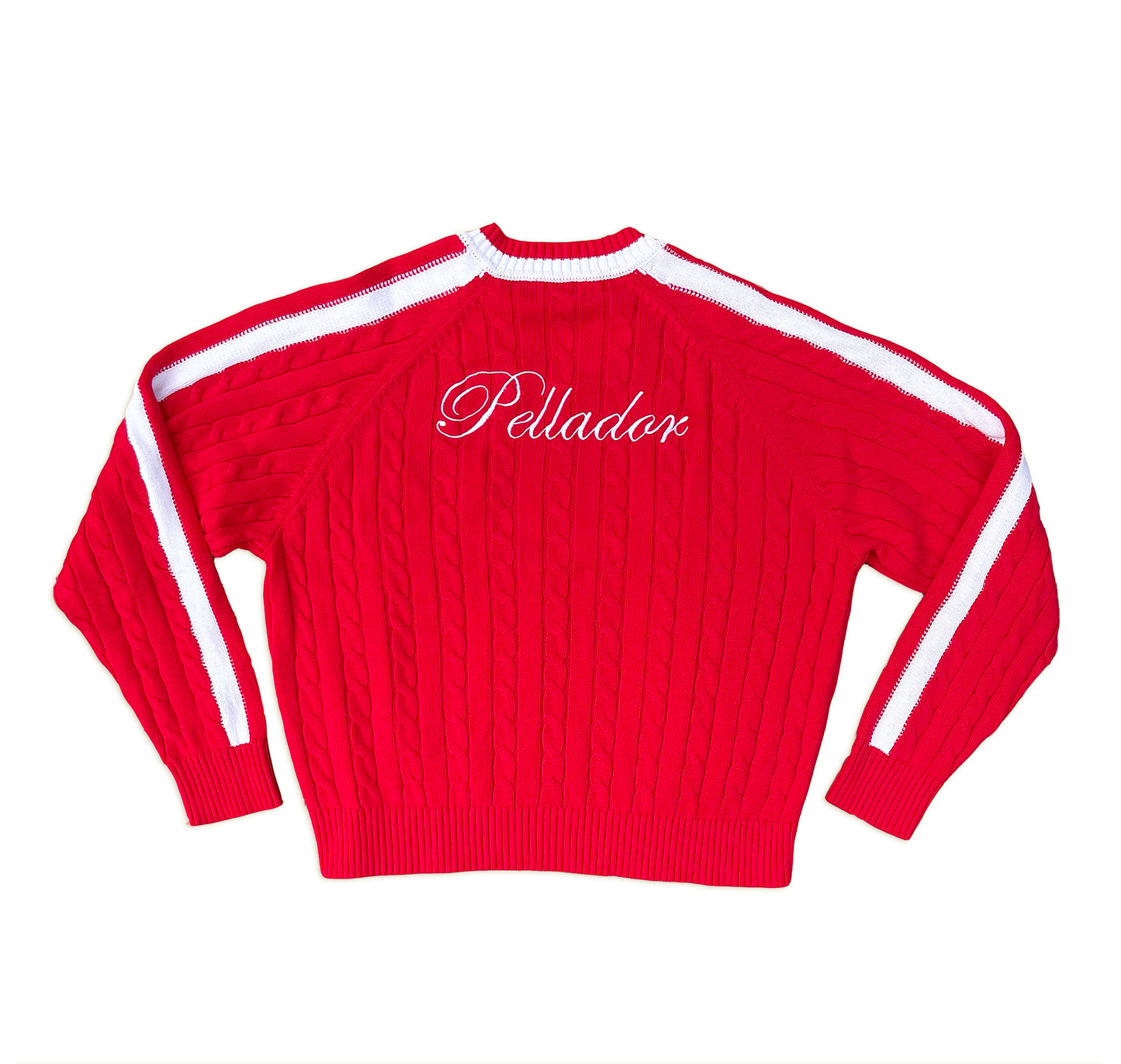 Red Cable Knit Jersey