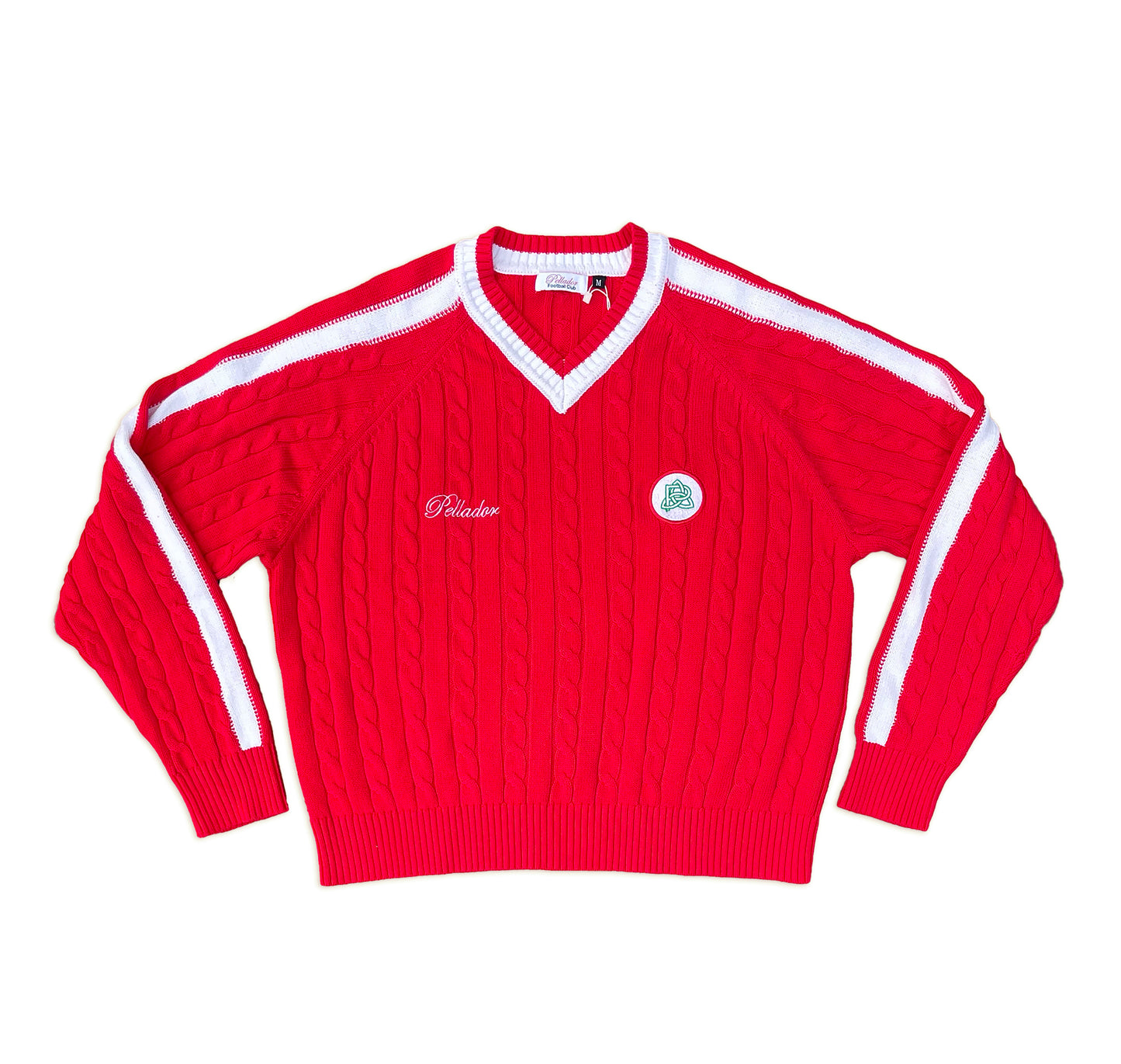 Red Cable Knit Jersey
