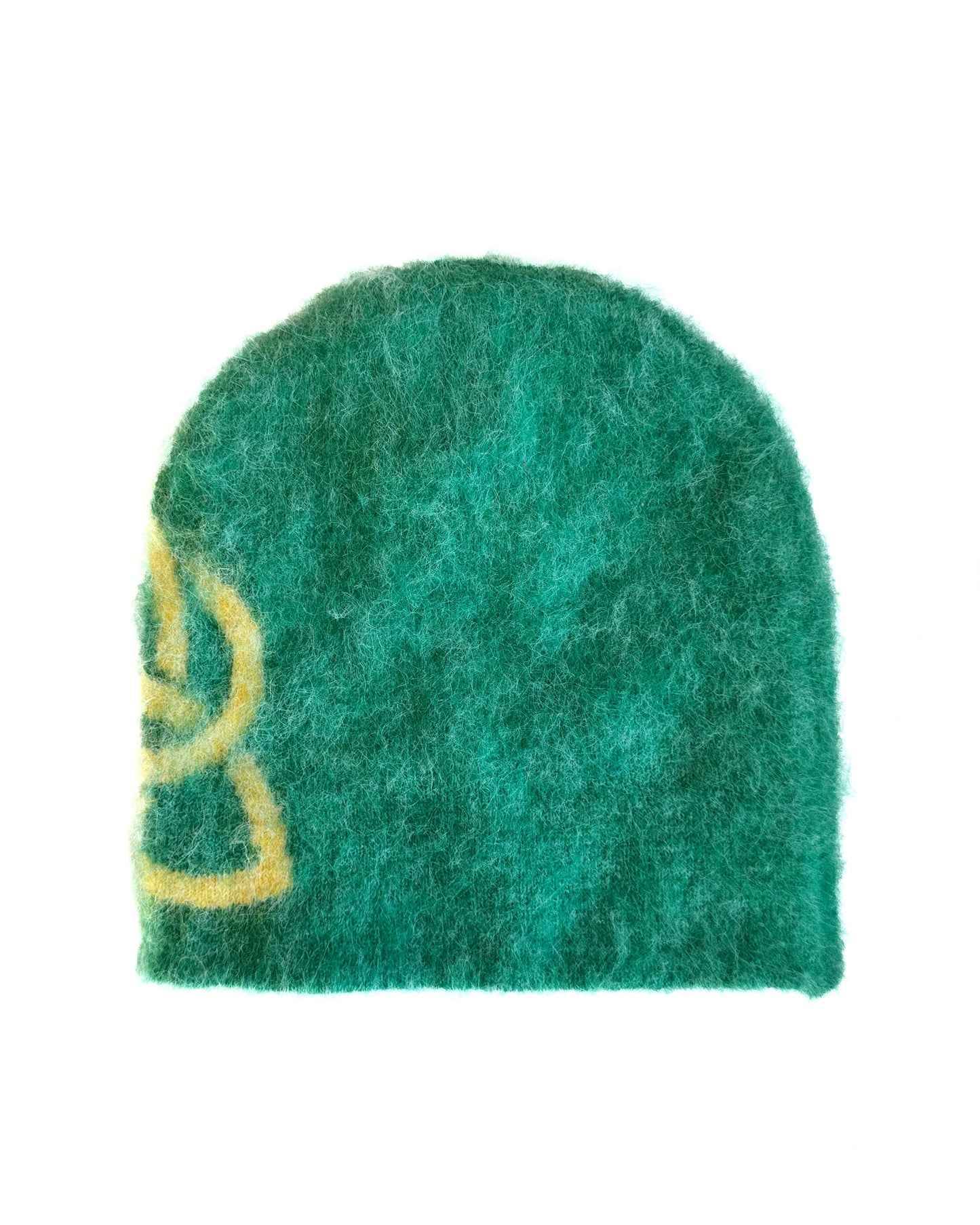 Mohair Beanie Green