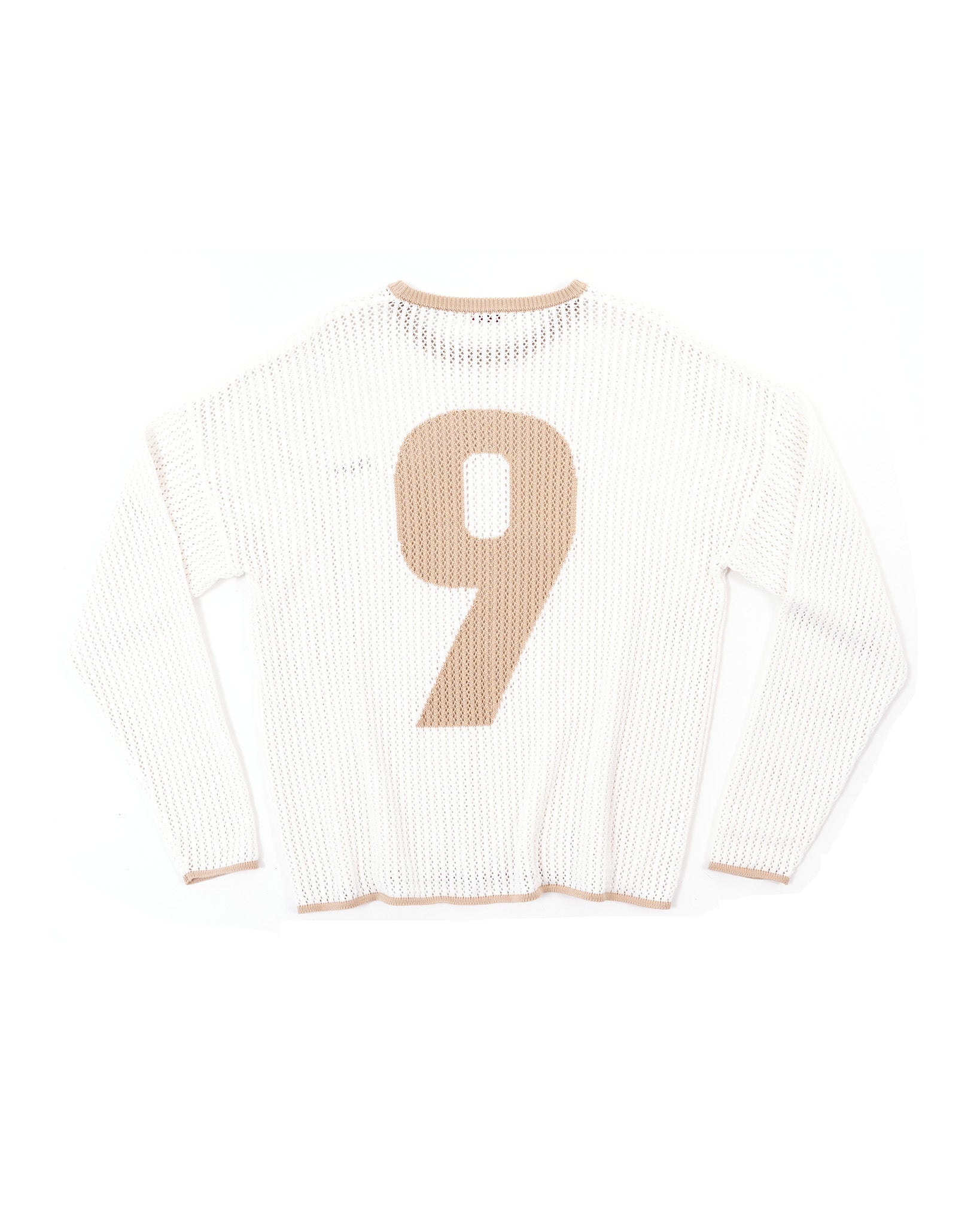 9 Crochet Knit - White & Gold